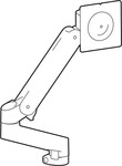 Ergotron 98-734-293, Ergotron LX Pro Zubeh&ouml;r Monitorarm Umbausatz f&uuml;r