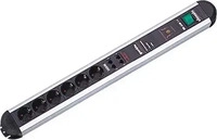 Bachmann 331.074, Bachmann PRIMO 6x Steckdose ISDN Ger&auml;tevollschutz mit Schalter
