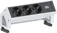 Bachmann 902.300, Bachmann DESK 2 3x Steckdose wei&szlig; mit 1,5m Kabel (902.300)