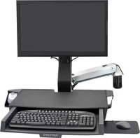 Ergotron 45-260-026, Ergotron StyleView Sit-Stand Combo mit Ablagefl&auml;che