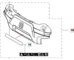 Husqvarna Bumper Kit / Sto&szlig;f&auml;nger hinten AM310 315 315X