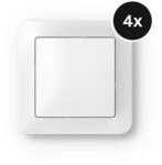 Bosch Smart Home Wandschalter f&uuml;r smarte Aktoren - 4er-Set - Wei&szlig;