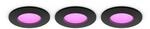 Philips Hue White & Color Ambiance Slim Recessed 90mm 1000lm - 3er-Set - Schwarz