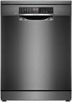Bosch SMS6ECC12E Serie 6 Freistehender Geschirrsp&uuml;ler 60 cm - Geb&uuml;rsteter schwarzer
