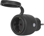OSRAM Smart Zigbee Compact Outdoor Plug - Smarter Zwischenstecker - Schwarz