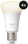 Philips Hue White Ambiance E27 60W LED Lampe - 4er-Set - Wei&szlig;