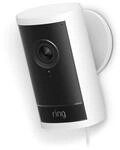 Ring Outdoor Cam Pro Plugin - 4K-Au&szlig;enkamera mit Netzstecker - Wei&szlig;
