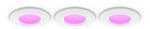 Philips Hue White & Colour Ambiance Deckenleuchte S - 1000lm, rund, 90mm - 3er-Set -