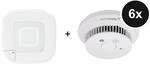Homematic IP Starter Set mit 6 Rauchwarnmeldern - mit Access Point 2