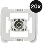 Homematic Adapter-Set Gira 55, 20er Set - Wei&szlig;