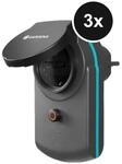 GARDENA smart Power Zwischenstecker - 3er Set - Schwarz