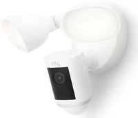 Ring Floodlight Cam Pro (2. Gen.) - 4k-Au&szlig;enkamera mit Flutlicht - Wei&szlig;