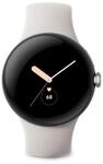 Google Pixel Watch - WLAN Smartwatch - Silber mit Chalk Armband