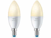 WiZ 40W E14 Kerzenform Tunable Weiß 2er-Pack - weiß
