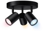 WiZ IMAGEO 3er Spots Deckenleuchte rund Tunable Farbig - Schwarz