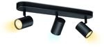 WiZ IMAGEO Spots Deckenleuchte Tunable 3x 5W Wei&szlig; - Schwarz