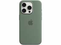 Silikon Case mit MagSafe für iPhone 15 Pro zypresse