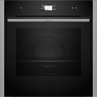B64FS31N0 Elektro-Backofen mit Dampfgarer edelstahl, 71 l, Pizza-Stufe, schnelles