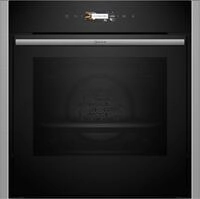 B54CR31N0 Einbaubackofen edelstahl, 71 l, Pizza-Stufe, schnelles Vorheizen,