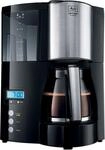 Optima Timer 100801 Filter-Kaffeemaschine schwarz/edelstahl