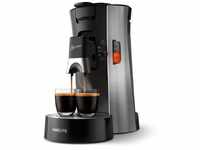 CSA250/10 Kaffeepadmaschine gebürsteter stahl