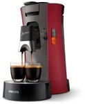 CSA240/90 Kaffeepadmaschine dunkelrot