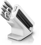 StaySharp Messerblock mit Schleifer wei&szlig;/edelstahl