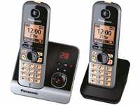 KX-TG6722GB Schnurlostelefon mit Anrufbeantworter schwarz