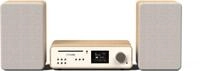 Classic Stereo Hifi-System cotton white/oak