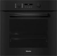 H 2861-1 B Einbaubackofen obsidianschwarz, 76 l, schnelles Vorheizen, R&uuml;ckwand