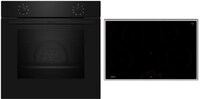 Herdset mit Induktionskochfeld bestehend aus B1DCA0AK0 + T58SHF1L0 schwarz