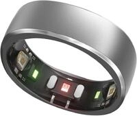 Smart Ring (Gr&ouml;&szlig;e 12) moonlit silver, Schlaf&uuml;berwachung, 7 Tage Akkulaufzeit,