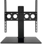 Universal TV-Tischfu&szlig; mit Glasboden f&uuml;r 32-55" schwarz