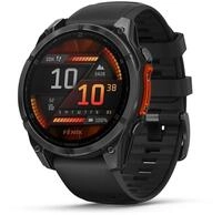 fenix 8 (47mm) Smartwatch mit QuickFit-Silikon-Armband (22mm) schwarz/schiefergrau