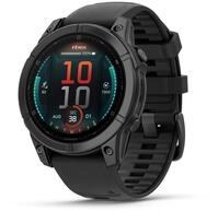 fenix E (47mm) Smartwatch mit QuickFit-Silikon-Armband (22mm) schwarz/schiefergrau