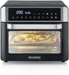 TO 2077 Mini-Backofen schwarz/edelstahl