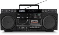 Life P66538 Boombox (MD44538) Radio-Rekorder mit CD + Kassette schwarz