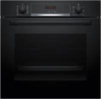 HBA574BB3 Einbaubackofen schwarz, 71 l, Pizza-Stufe, schnelles Vorheizen,