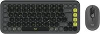 POP Icon Combo (DE) Kabelloses Tastatur-Set grafit/gr&uuml;n