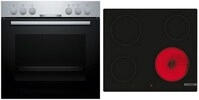 HND210CS63 Herdset bestehend aus HEA510BS3 + NKE611GA2E edelstahl/schwarz