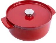 CC006060-001 Br&auml;ter mit Deckel 26cm rund - 5,2L rot
