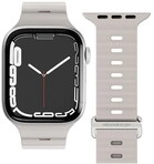 Watch Straps Wave 2 Armband für Apple Watch (42/44/45/49mm) cream Watch Straps Wave 2 Armband für Apple Watch (42/44/45/49mm) cream