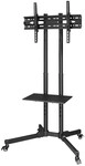Trolley mit Rollen bis 75" schwarz
