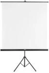 Leinwand mit Stativ 155x155cm wei&szlig;