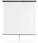 Rollo-Leinwand 175x175cm wei&szlig;