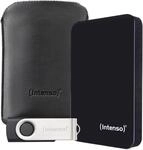 Memory Drive 2,5" Bonuspack (1TB) Externe Festplatte schwarz inkl. USB Stick...