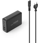 Ladestation 5-fach (140W) 3x USB-C, 2x USB-A schwarz