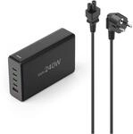 Ladestation 5-fach (240W) 4x USB-C, 1x USB-A schwarz