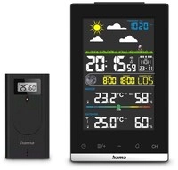 Jamaika Wetterstation mit Au&szlig;ensensor schwarz