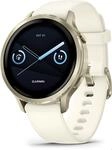 Venu&reg; 4 (41mm) Fitness-Smartwatch mit Silikon-Armband (18mm) beige/lunargold/bone
